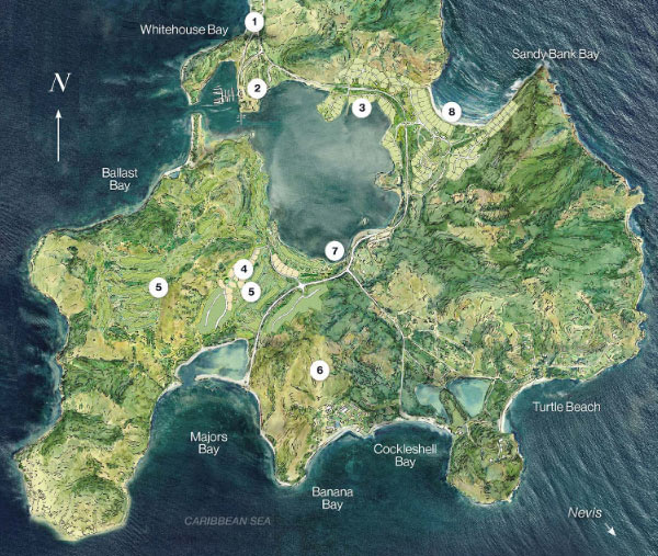 Map of Christophe Harbor